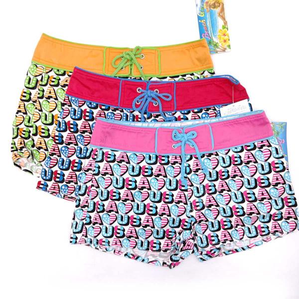 [ブランド] SHREANU シュリーヌ[タイプ] サーフパンツ ショートパンツ 水着[表記サイズ] M[対象] レディース[型番] 167750[カラー] レッド/オレンジ/ピンク[総丈] 約28cm[ウエスト] 約36cm[状態] 未使用品