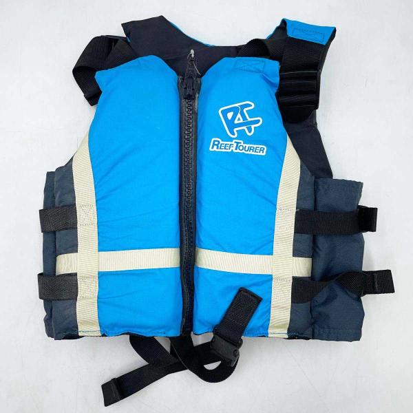 [ブランド] ReefTourer リーフツアラー[タイプ] ライフジャケット[表記サイズ] S[対象] ジュニア[型番] SV-1500[カラー] ブルー[状態] 汚れやキズがあり、名前の書き込みがみられます。