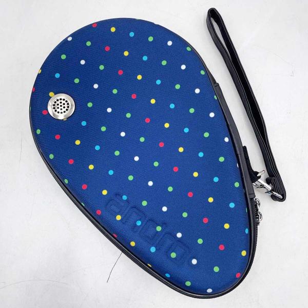 [ブランド] アンドロ[タイプ] 卓球 ラケットハードケース ２本入れ ドット柄[カラー] ネイビー[状態] 使用感もほとんどなく、良好です。
