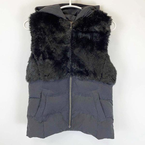 【中古】VICKY ビッキー フーディー ダウンベスト 2 ブラック 2305-65001 レディース