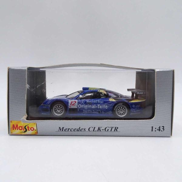 中古】Maistoマイスト 1/43 Mercedes-Benz CLK-GTR ブルー メルセデス