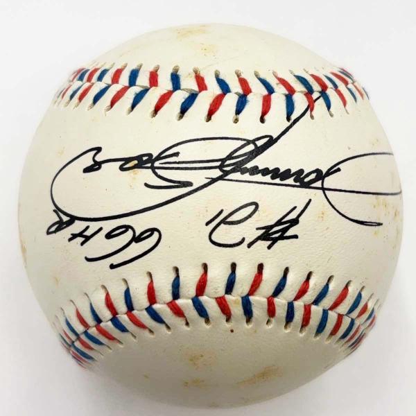 サミーソーサ 直筆サイン入りボール 日本オープニングシリーズ2000 野球グッズ 中古】サミー・ソーサ サインボール 66HR記念 MLB メジャーリーグ