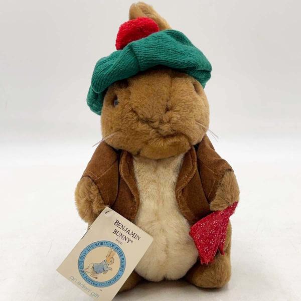 【中古】eden ピーターラビット ベンジャミンバニー ぬいぐるみ 高さ約30cm タグ付 エデン