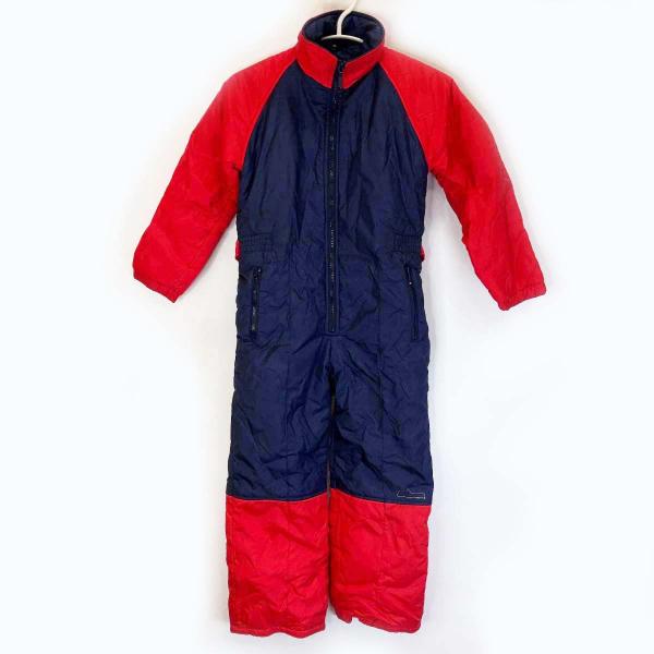 【中古】RUBLAN ルブラン スキーウェア つなぎ 130 ネイビー ジュニア キッズ