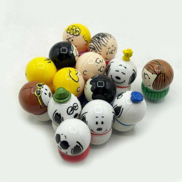 【中古】[14個セット] PEANUTS クーナッツ 起き上がりこぼし クーナッツ スヌーピー ピーナッツ