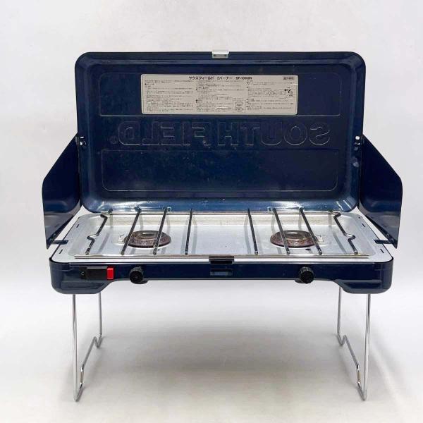 【中古】サウスフィールド 2バーナーコンロ / アルミスタンドII SF-10000N/SF-ASII SOUTH FIELD キャンプ アウトドア