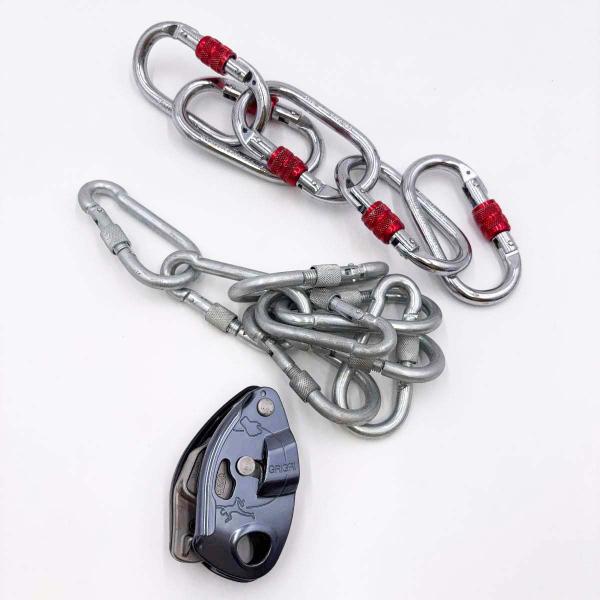 【中古】ペツル GRIGRI グリグリ PETZL 高所作業 クライミング ※おまけカラビナ付