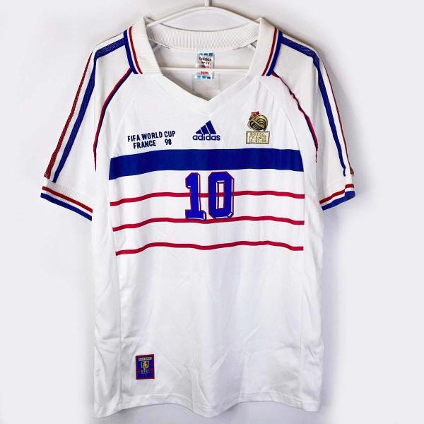 中古】アディダス フランス代表 ユニフォーム #10 ジダン 1998.7.12