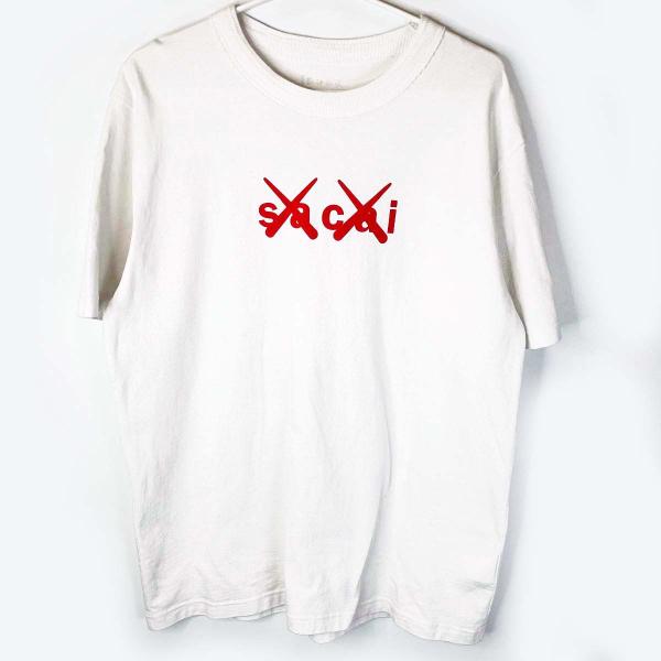 中古】sacai KAWS サカイ カウズ 21SS Flock Print T-Shirt フロック