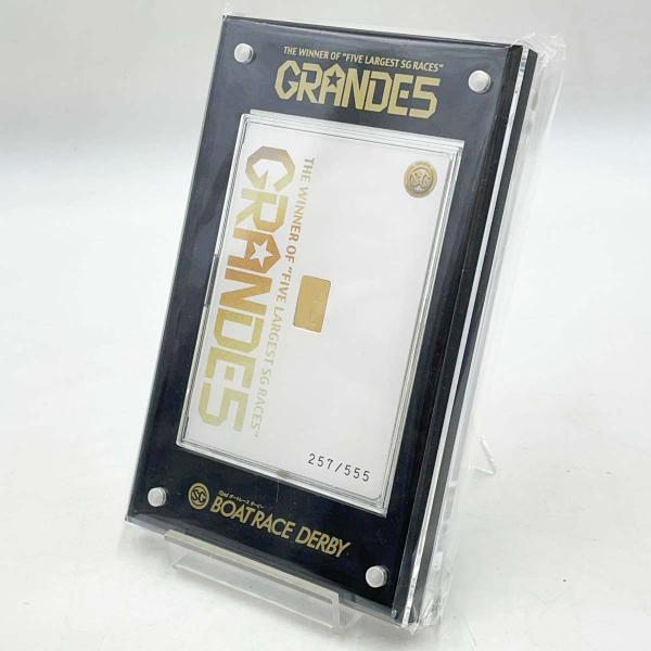 新品　未開封　GRANDES 555キャンペーン 純金カード　競艇 中古・未使用品】[非売品・当選品] ボートレース GRANDE5 555