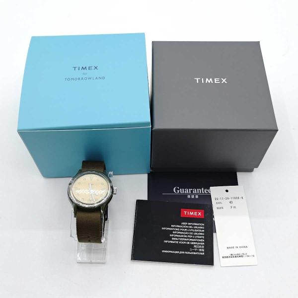TIMEX×TOMORROWLAND 腕時計 ジャケットに馴染む36ミリサイズ！トゥモローランドにTIMEXの限定