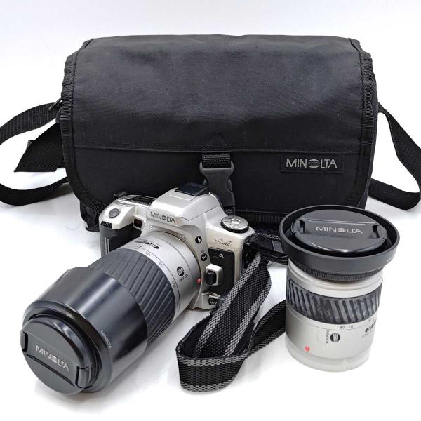 [ブランド] ミノルタ[タイプ] α-Sweet 一眼レフ + AF ZOOM 75-300mm + AF ZOOM 28-80[状態] 多少のキズや汚れがみられます。フォーカルリングが白く劣化しているようにみられます。レンズに目立ったキズ...