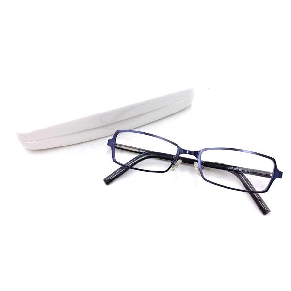 [ブランド] Zoff ゾフ[タイプ] 眼鏡 メガネ フレーム スクエア F-Stainless T-Plastic[状態] 著しいダメージはありませんが、使用感や鼻あての黄ばみがみられます。ケースに傷みや汚れがみられます。