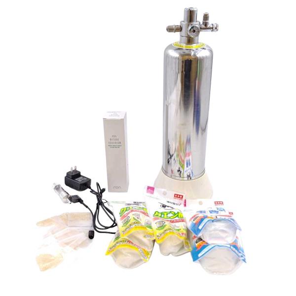 [タイプ] CO2 ジェネレーターシステム[状態] キズや汚れのあるものがございます。ADAクリアウォーター200mlはほぼ使用されていません。乾燥剤は少しべたつきがあり、使用できるか不明です。(おまけ程度にお考えください。)