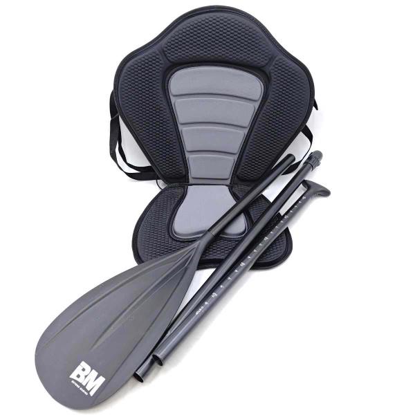 [ブランド] BEYOND MARINA[タイプ] BM SUP スタンドアップパドル 3ピース 160〜205cm ブレード幅19.7cm[カラー] ブラック[サイズ] サップシート背もたれ 幅約52.5cm×高さ約46.5cm座面 幅約...
