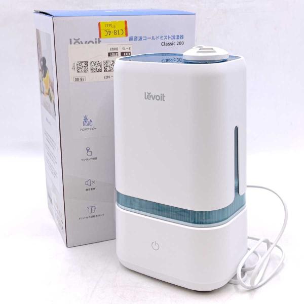 【中古】Levoit レボイト 超音波コールドミスト加湿器 Classic 200 4L大型タンク
