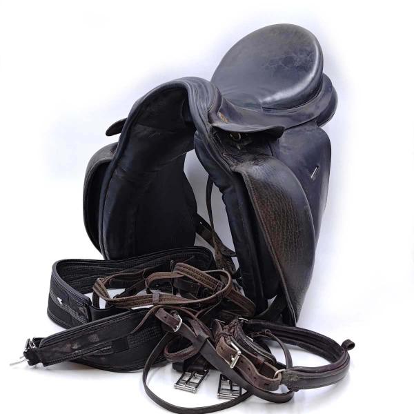 【中古】Karl Niedersuess カールニーダーサス KN 鞍 G.PASSIER. &amp; SOHN. Passier パッシェ 頭絡 他 腹帯 セット NK243 乗馬 馬術