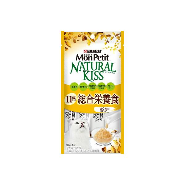 他サイト： モンプチ　ナチュラルキッス　11歳以上用総合栄養食　まぐろ入りまぐろゼリー キャットフード ネスレ日本 ペット フード 40ｇの商品画像