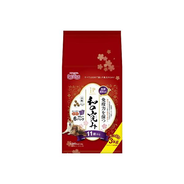 他サイト： 新ＪＰスタイル和の究み小粒11歳 3ｋｇ ペットライン ドッグフードの商品画像