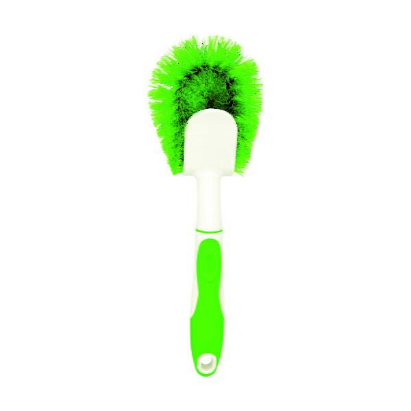 ★商品合計金額3000円(税込)以上送料無料★ハンドル付でしっかり楽に洗えます。●発注コード／１４９−７７２２●縦／２６０（ｍｍ）●横／９０（ｍｍ）●厚さ／５０（ｍｍ）●色／グリーン●パッケージサイズ縦×横×厚さ／２６０×９０×５０（ｍｍ）...