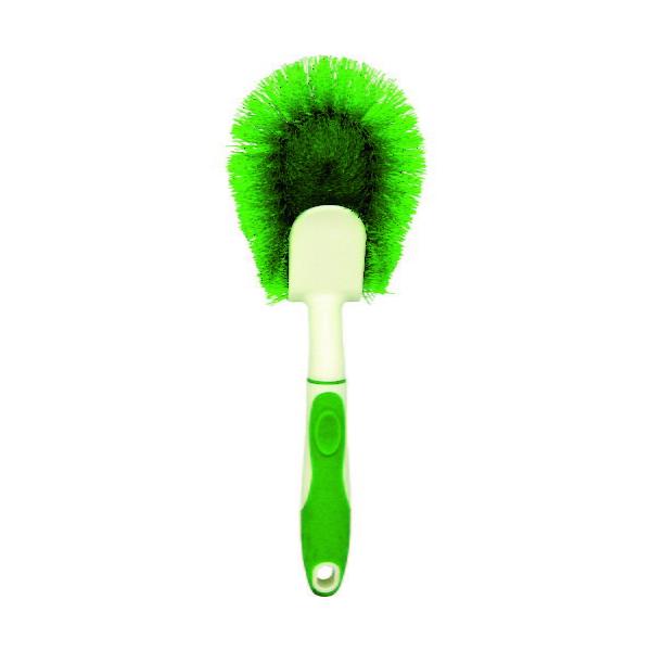 ★商品合計金額3000円(税込)以上送料無料★ハンドル付でしっかり楽に洗えます。●発注コード／１４９−７７２３●縦／２８０（ｍｍ）●横／９５（ｍｍ）●厚さ／５３（ｍｍ）●色／グリーン●パッケージサイズ縦×横×厚さ／２８０×９５×５３（ｍｍ）...