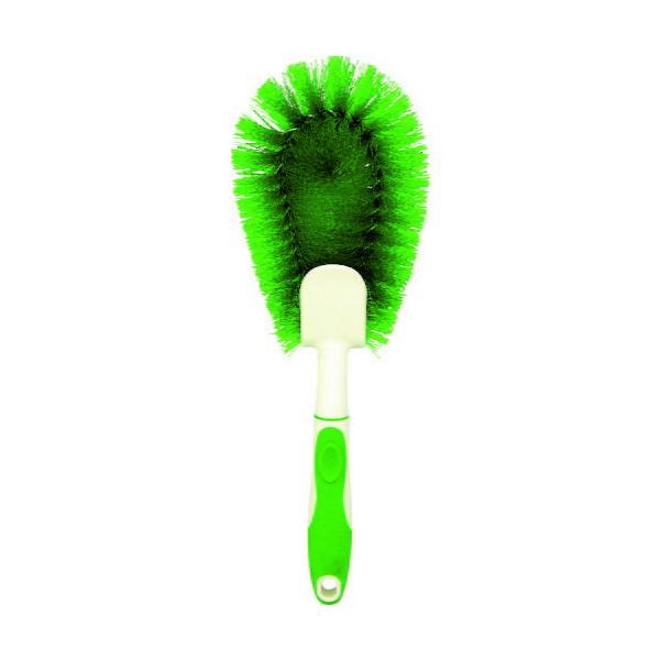 ★商品合計金額3000円(税込)以上送料無料★ハンドル付でしっかり楽に洗えます。●発注コード／１４９−７７２４●縦／３１０（ｍｍ）●横／１１５（ｍｍ）●厚さ／５５（ｍｍ）●色／グリーン●パッケージサイズ縦×横×厚さ／３１０×１１５×５５（ｍ...