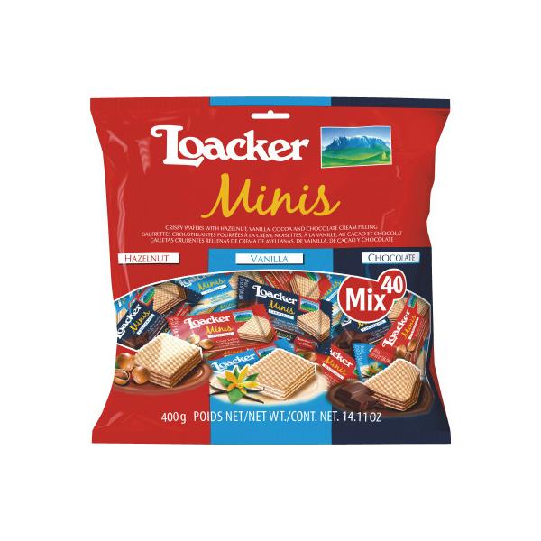 Loacker（ローカー）　ミニーズ　ミックス　1袋　ウェハース　輸入菓子