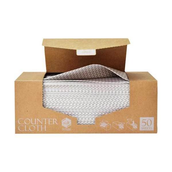 ★商品合計金額3000円(税込)以上送料無料★丈夫でしっかり拭ける使い捨てクロス！抗菌加工でニオイにくく衛生的。厚手で丈夫な大判タイプ。２方向から取り出せるので収納場所を選びません。●材質／レーヨン、ポリエステル●入数／５０枚●寸法／３１０...