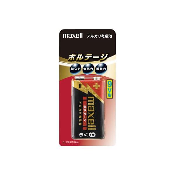 マクセル アルカリ乾電池 ボルテージ 角形 9V : カウモール - 通販