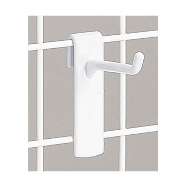 ★商品合計金額3000円(税込)以上送料無料★メッシュに引っ掛けるだけのシンプルな樹脂製フックです。●寸法／受部：幅１７．５×高さ６４ｍｍ●長さ／４０●フック線材寸法／直径５ｍｍ●材質／ＡＢＳ●カラー／ホワイト●耐荷重／１本あたり：１ｋｇ●...