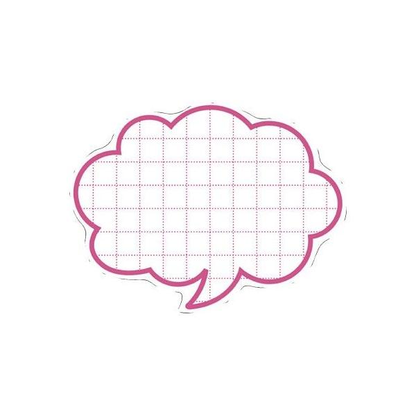 申込期間26年07月30日13時まで_ササガワ 抜型カード 吹出し 中 ピンク_取寄商品