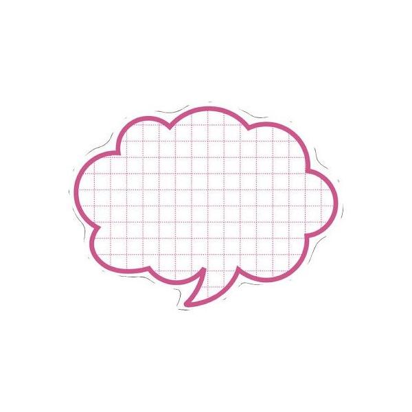 申込期間26年07月30日13時まで_ササガワ 抜型カード 吹出し 大 ピンク_取寄商品