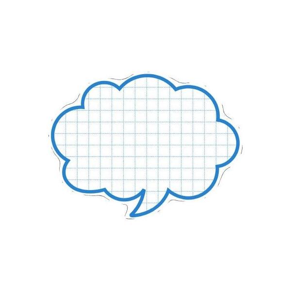 申込期間26年07月30日13時まで_ササガワ 抜型カード 吹出し 大 ブルー_取寄商品