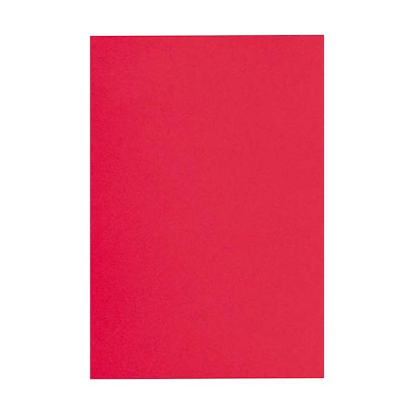 カウネット 色画用紙　四つ切　赤　５枚×６