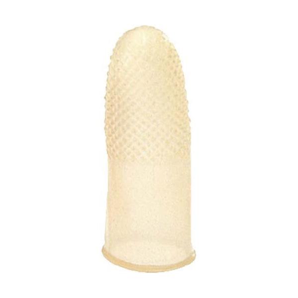 ★商品合計金額3000円(税込)以上送料無料★指にフィットして感触が伝わりやすいので細かい作業に最適なロングタイプの指サック。●カラー／アメ色●仕様／大●寸法／内径１９．０×長さ５６．０ｍｍ●材質／天然ゴム●単位（入数）／１箱（１００個入）...