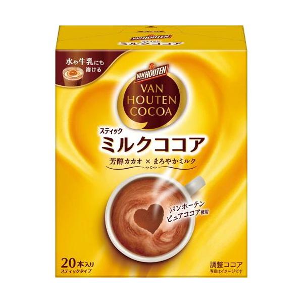 ★商品合計金額3000円(税込)以上送料無料★カカオとミルクのベストバランス、手軽な分包タイプ。●種別／ミルクココア●仕様／インスタント飲料（スティックタイプ）●必要湯量／１４０ｍｌ●容量／２０本●賞味期限／商品の発送時点で、賞味期限まで残...