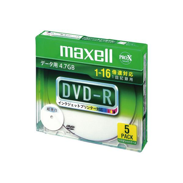 他サイト： マクセル ＤＶＤ−Ｒデータ用　１６倍速　ＩＪ対応　５枚Ｐの商品画像