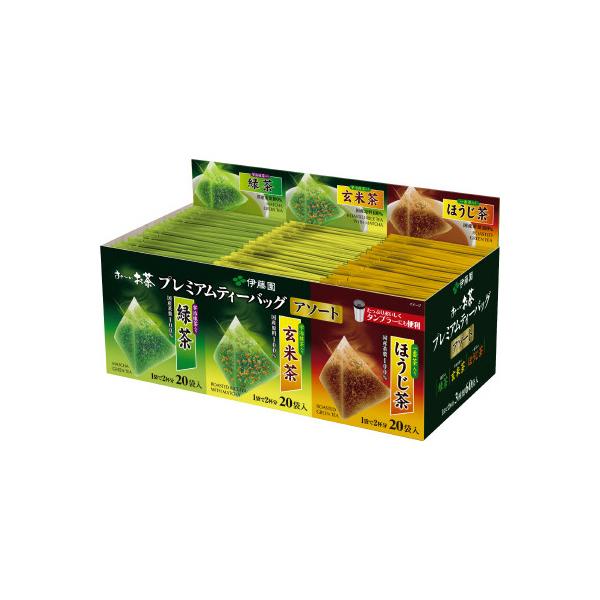 他サイト： 伊藤園 プレミアムティーバッグ　３種アソート　６０バッグ入の商品画像