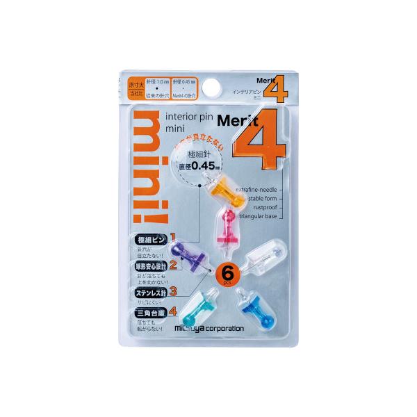 Tomoyaまとめ買い六点 ミツヤ インテリアピン ミニ アソート 6本入 : カウモール