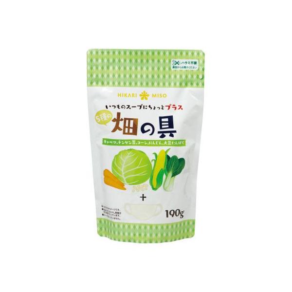 5種の乾燥野菜ミックス190g 畑の具 (2袋) ラーメンの具 スープの具 やきそばの具 具材 保存食 ひかり味噌 防災 ポイント利用 爆買