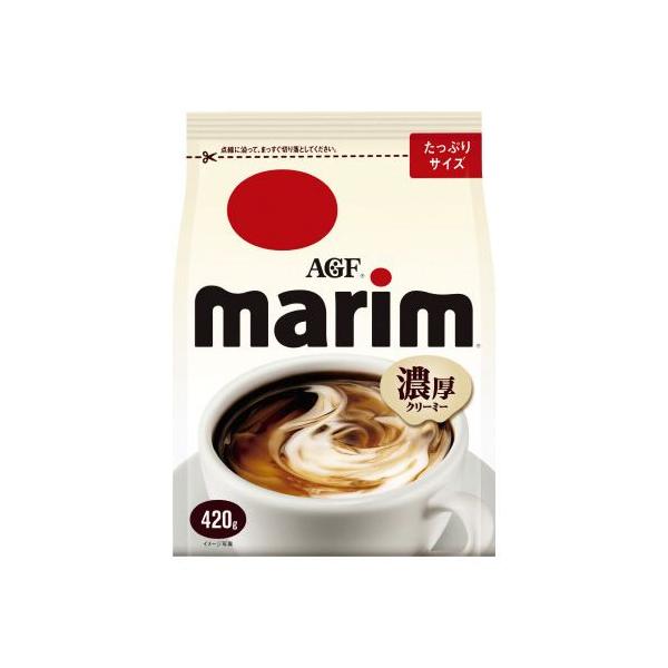 ★商品合計金額3000円(税込)以上送料無料★インスタントコーヒーやレギュラーコーヒー、紅茶などを引き立てる豊かなコクと、すっきりした後味がお楽しみいただけるコーヒーミルクです。●内容量／４２０ｇ●ブランド／マリーム●賞味期限／賞味期限まで...