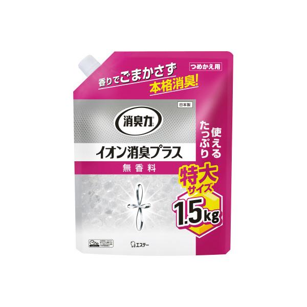 エステー 消臭力クリアビーズイオン消臭プラス　詰替１５００ｇ