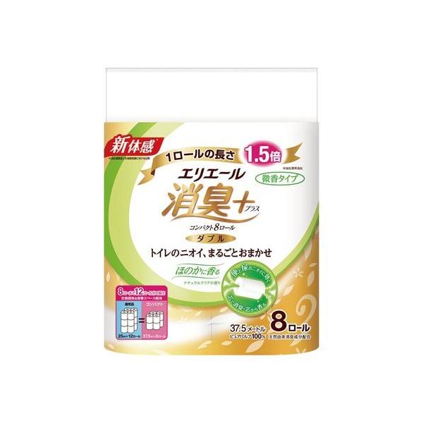 他サイト： 大王製紙 エリエール　消臭＋トイレット　ほのかに香る８Ｒの商品画像
