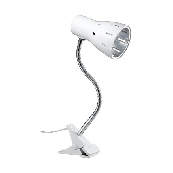 ★商品合計金額3000円(税込)以上送料無料★ＬＥＤ電球にも対応しているクリップライトです。はさむだけで、簡単に設置できます。●カラー／ホワイト●質量／４１０ｇ●保証期間／１年間●セード寸法／直径約９３×奥行１４５ｍｍ●クリップ寸法／幅６０...