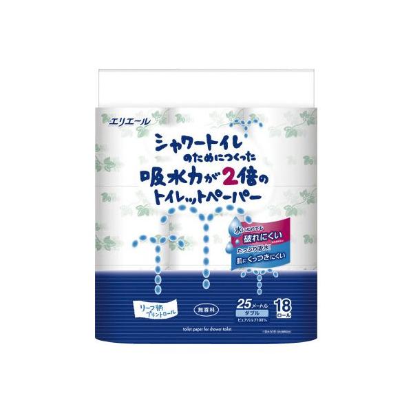 他サイト： 大王製紙 シャワートイレ　無香料　ダブル２５ｍ　１８Ｒの商品画像