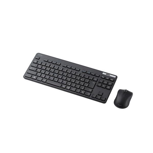 他サイト： エレコム 薄型無線キーボードマウス付　メンブレン　黒の商品画像