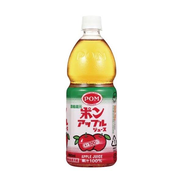 他サイト： えひめ飲料 ポン　アップルジュース　ペット８００ｍｌ　６本入の商品画像