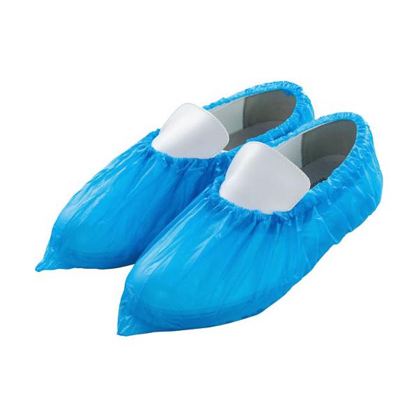 ★商品合計金額3000円(税込)以上送料無料★大量購入におすすめのポリエチレンシューズカバー！安いのでまとめ買いがお得。防水タイプなので水の侵入を防ぐ。青色タイプ。●サイズ／フリー●材質／ポリエチレン●入数／５０足（１００枚）●カラー／ブル...