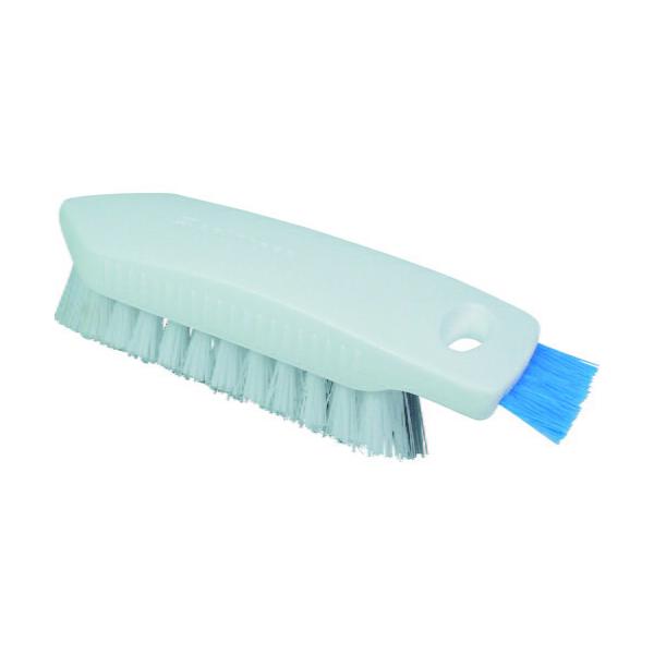 ★商品合計金額3000円(税込)以上送料無料★山切りカットのブラシと目地洗い用のミニブラシが浴室のスミズミの汚れまで洗い落します。●発注コード／７６４−３６６７●用途／浴室のタイル・壁面コーナー洗いに。●縦／１８５（ｍｍ）●横／４７（ｍｍ）...