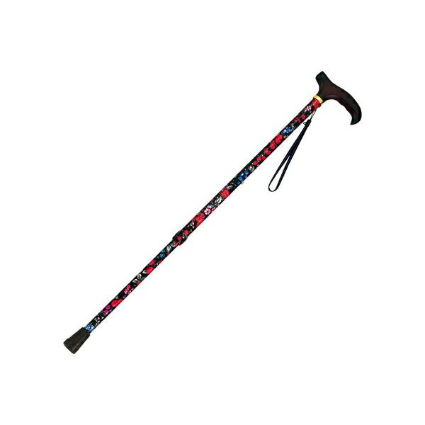 ★商品合計金額3000円(税込)以上送料無料★・楽しさ咲き誇るフラワー柄。サビに強い特殊加工も安心。・軽量のアルミパイプ。●ウェルファンコード／３１６０１７●介援隊コード／Ｗ０４９９●サイズ／長さ６２から８５ｃｍ（１０段階／２．５ｃｍ）、グ...